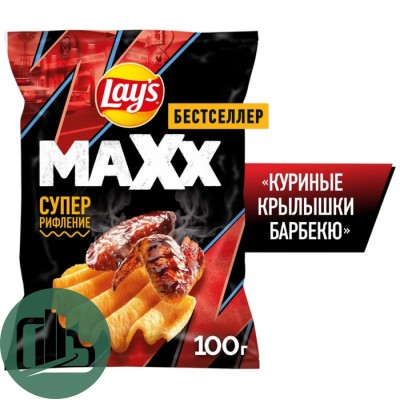 Чипсы Лейс Макс Куриный крылышки 100гр1/20