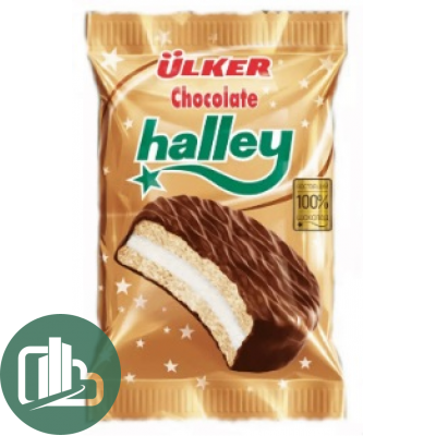 Halley Сендвич+печенье МОЛОЧНЫЙ шок с маршмеллоу 28гр 1/80