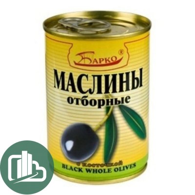 Маслины с косточки 280г 1/12 Барко 