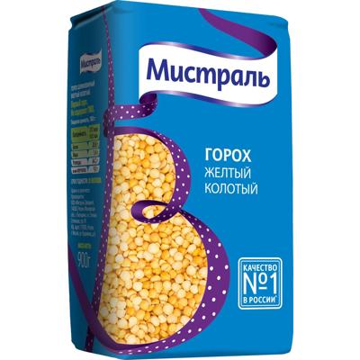 Мистраль Горох желтый колотый 900гр 1/12