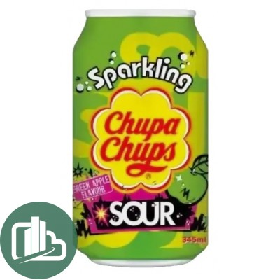 Напиток Chupa Chups Кислое Яблоко 0,345л 1/24 ж/б