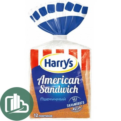 Хлеб Сендвичный Harry's American 470гр 1/10