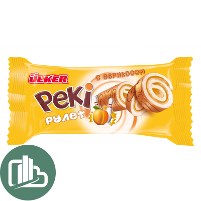 Рулет PEKI с кремом с ароматом абрикоса 150гр 1/15