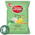 Русская картошка 190гр 1/6 Сметана лук