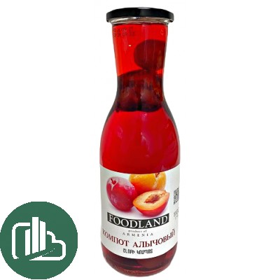 FOODLAND Компот Алычовый 1100мл 1/6