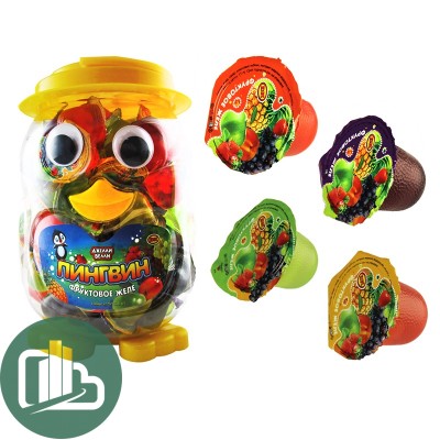 ВК Желе 13гр Джелли Велли Пингвин с кокосовыми кубиками 1/100 (6)