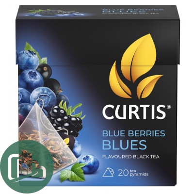 CURTIS чай 20пак Blueberry Blues чёрный 1/12 Пирамидки