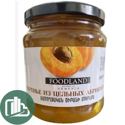 FOODLAND Варёные из цельных Абрикос 600г 1/6 