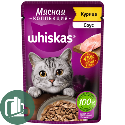 ВИСКАС 75гр Мясная коллекция в соусе курица 75гр 1/28
