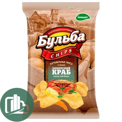 Бульба Чипсы 75гр Краб 1/25