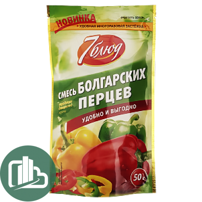 7 Блюд Смесь Болгарских перцев дой-пак 50гр 1/18