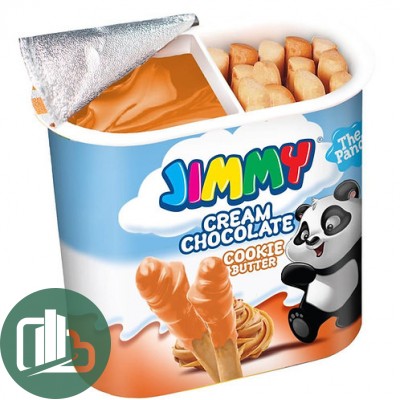 Палочки бисквитные JIMMY с бисквитной пастой 55гр 1/24