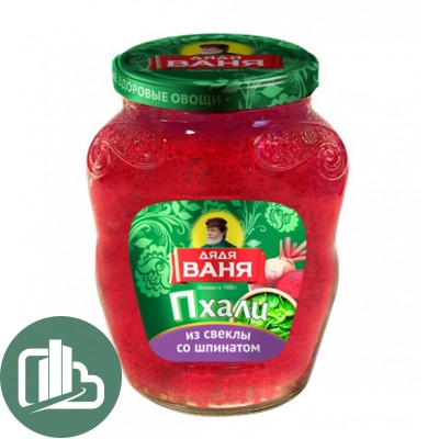 ПХАЛИ из свеклы со шпинатом "Дядя Ваня",350г*1(1=12) ШТУЧНО  
