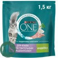 Корм для кошек ONE 1500гр Индейка 1/6