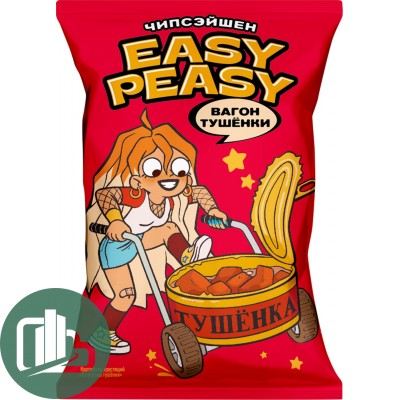 Картофель хрустящий "EASY PEASY" 50г 1/24 со вкусом Тушенки 