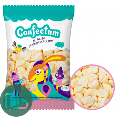 Зефир жеват. Confectum 200гр Twisted Абрикос 1/14 Пакет
