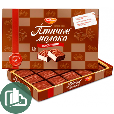 Набор конфет Птичье молоко слив-ваниль 200гр 1/15