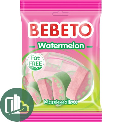 Бебето зефир стенд 60гр зелёный вкус арбуза 1/12