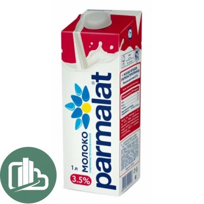 Молоко "Пармалат" 3,5% 1л 1/12