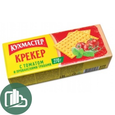 Крекер с томатом и прованс. травами 270гр 1/16 (КУХМАСТЕР)