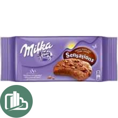 Печенье  Милка Куки Сенсейшн софт инсайд шоко  156гр 1/12 (черные)