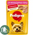 Корм для собак Pedigree 80гр Паштет Говядина 1/28