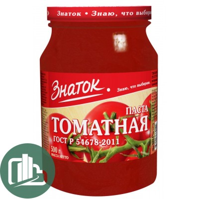 Таматная паста "Знаток", ст.б.500гр 1/8