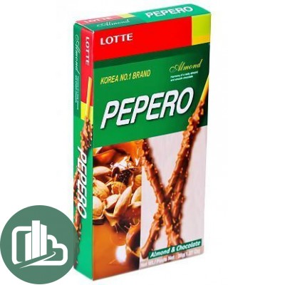 Соломка Пеперо 36гр Миндаль 1/40 (Зеленый)