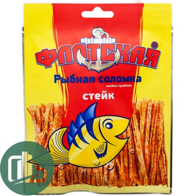 ФЛОТСКАЯ Соломка рыбная 30гр со вкусом стейка 1/40
