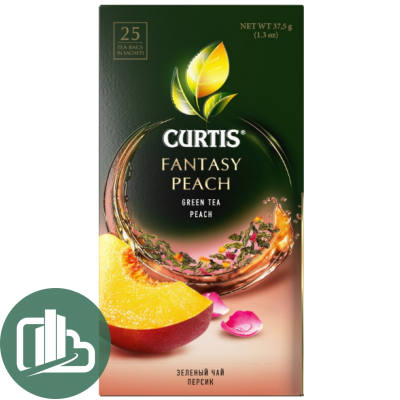 CURTIS чай 25пак Fantasy Peach зелёный 1/12