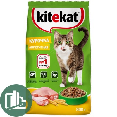 Китекат 800гр Аппетитная курочка 1/10