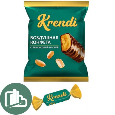 Конф. Яшкино грильяжные газированные Krendi 500гр 1/10