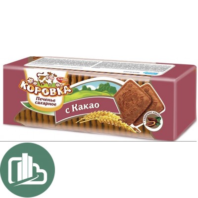 Печенье Коровка 375гр Какао 1/12