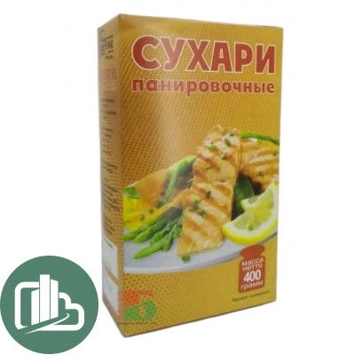 СУХАРИ панировочные 400гр 1/12