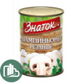 Знаток Шампиньоны резаные 400гр 1/24 Ж/Б