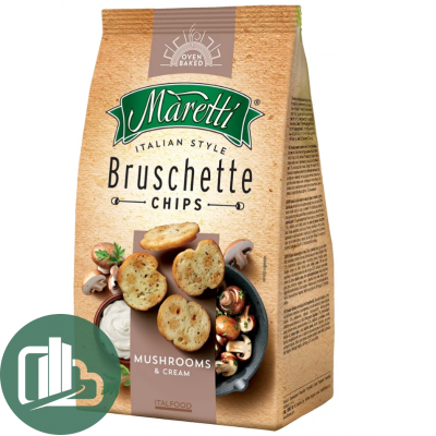 Хлебцы MARETTI Грибы со сметаной 70гр 1/15