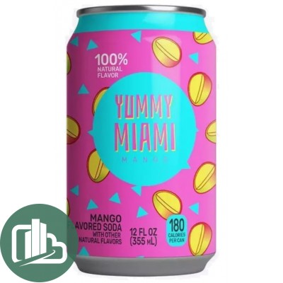 Напиток YUMMY MIAMI MANGO 355мл 1/12 ж/б США