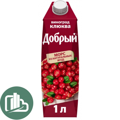 Добрый 1л Морс Клюква 1/12