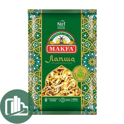 Макфа Лапша для национальных блюд 400гр 1/24