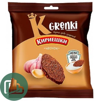 Яшкино Кириешки Grenki 45гр+25мл Чеснок+сметана соус 1/28 
