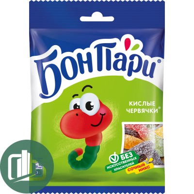 Бон пари мармелад черви 75гр 1/15