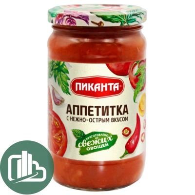 Пиканта Аппетитка с нежно- острым вкусом 360гр 1/6
