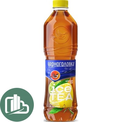 Напиток Черноголовка ICE TEA Чёрный чай Лимон-лайм 1,5л 1/6 Пэт
