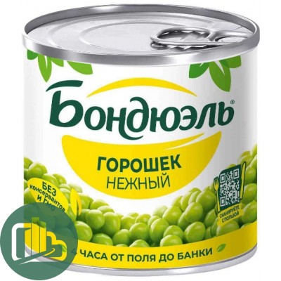 Бондюэль Зелёный Горошек Нежный 200гр 1/12