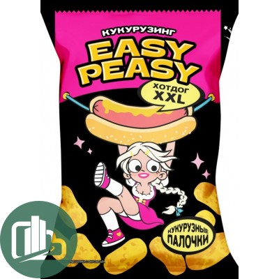 Кукурузные палочки EASY PEASY со вкусом хот-дога 50гр 1/24
