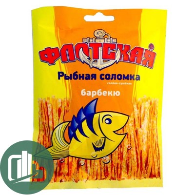 Соломка рыбная 15гр со вкусом Барбекю флотская 1/10 (7)
