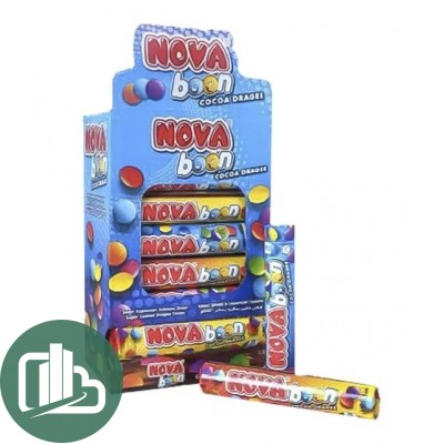 Какао драже NOVABOON 12гр 1/24 Тубус (12)
