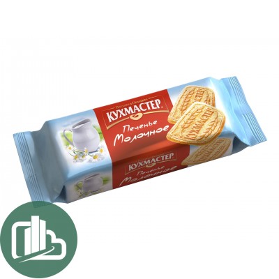 Печенье Кухмастер Молочное сахарное 170гр 1/24