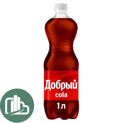 Добрый Газ 1л Кола-Карамель 1/12 ПЭТ