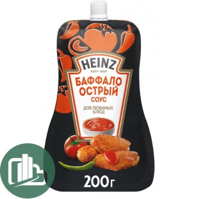Соус Хайнц Баффало острый 200гр дой-пак 1/14